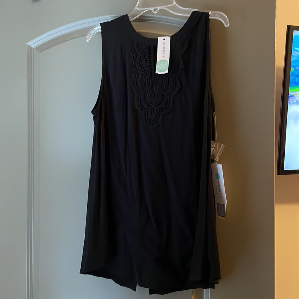 Black Maternity shirt, medium, brand- pale sky
